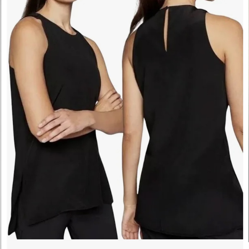 Athleta Black Silk Cya Tank Top size S